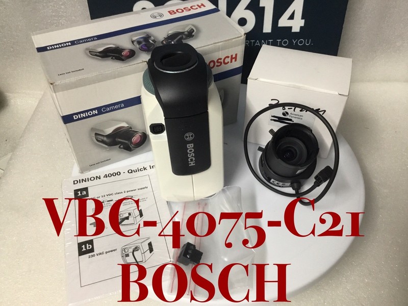 Lot 4 Bosch VBC-4075-C21 CCTV Color Camera W/ 720TVL Ultra High Res 2.8-12mm NEW gallery