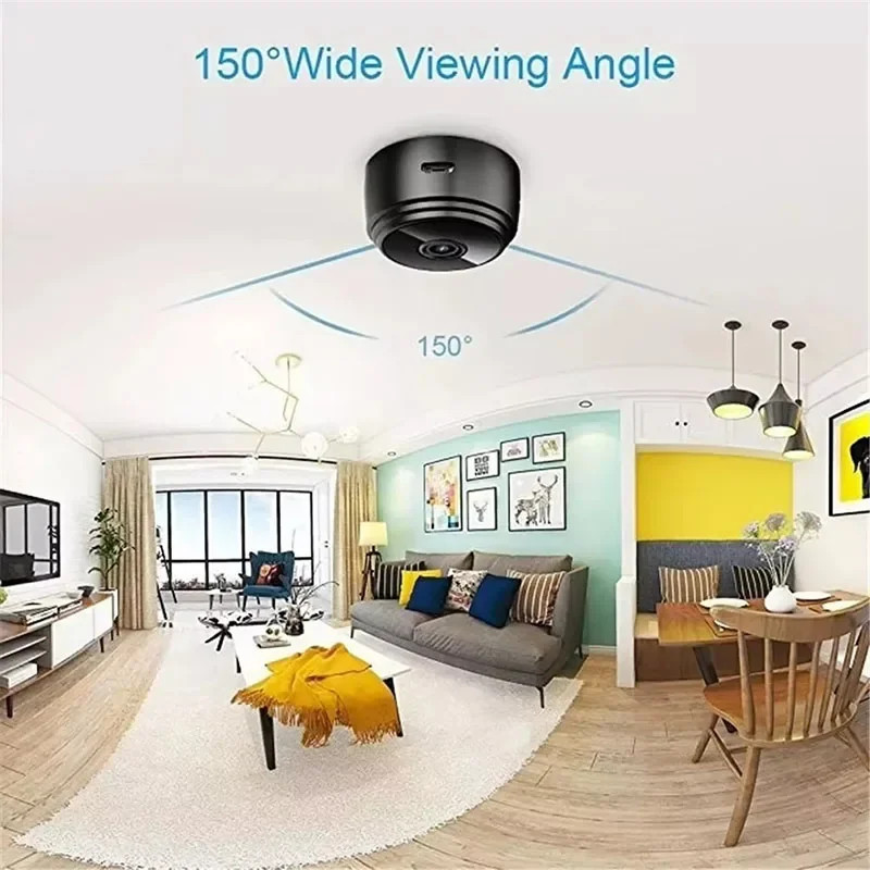Mini WiFi Wireless IP Camera HD 1080P Night Vision Home Security DVR USB Cam gallery