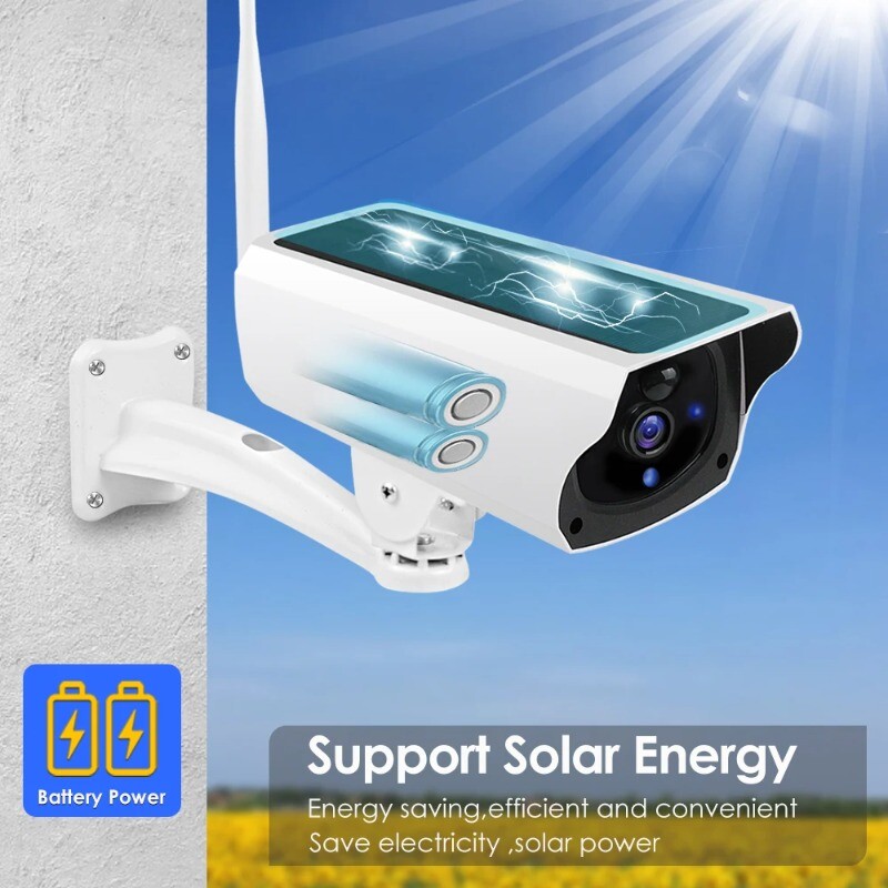1080P WiFi Surveillance Solar Panel Battery Security Camera Outdoor MotionCCTV gallery