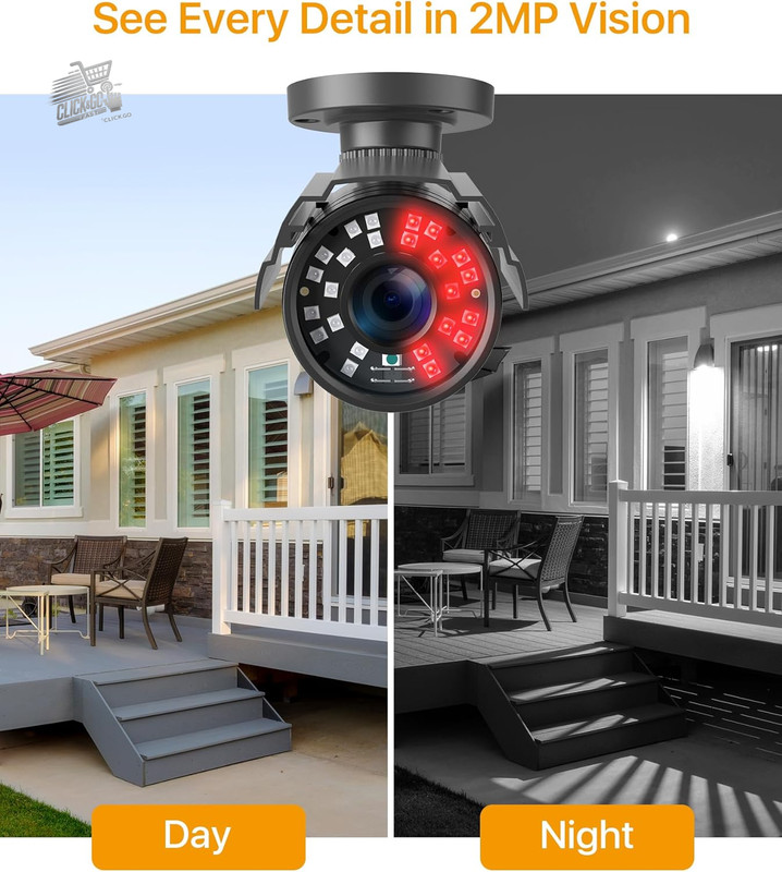 1080P Full HD AHD CVI TVI Analog 2MP Night Outdoor Surveillance Camera gallery