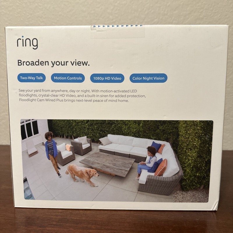 Ring Floodlight Cam Wired Plus (White) gallery