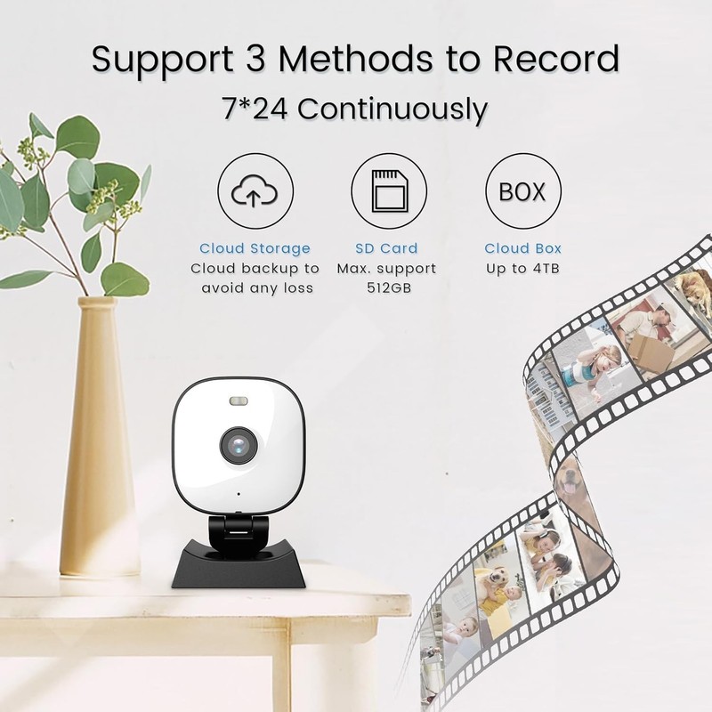 WiFi 5G Security Camera Indoor Outdoor Pet & Baby Monitor 2Way Talk Audio App gallery