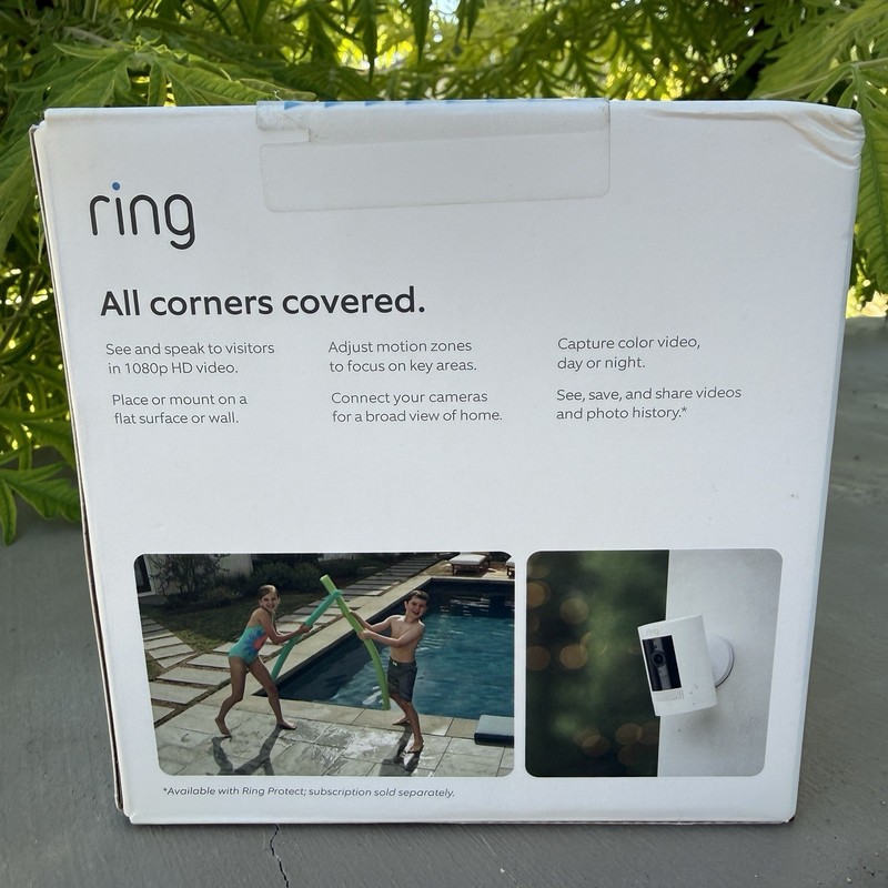 Ring Stick Up Cam Battery Wireless Outdoor/Indoor White 2-Pack With Battery NEW gallery