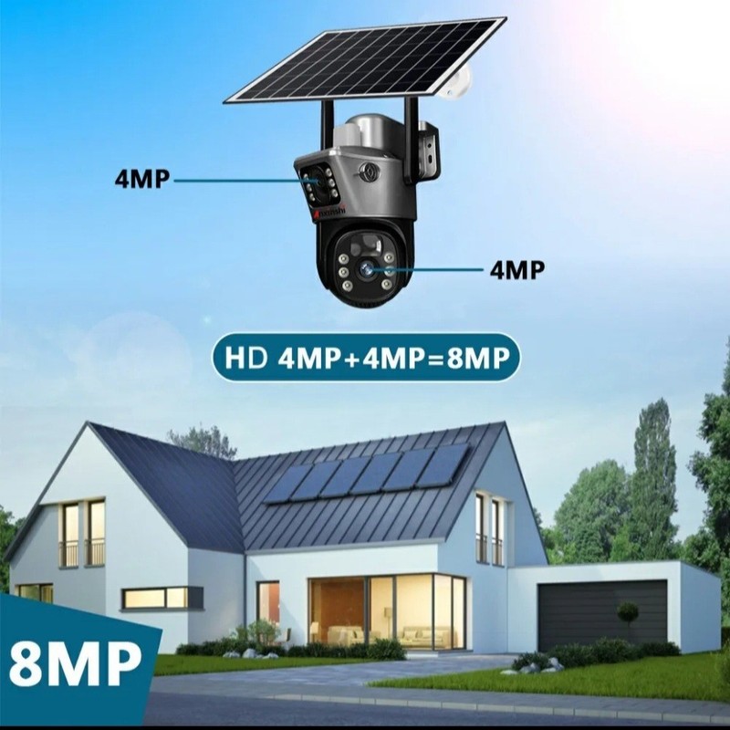 V380 Wireless Smart Solar Cámara Bulet-Dome Linkage Camara gallery