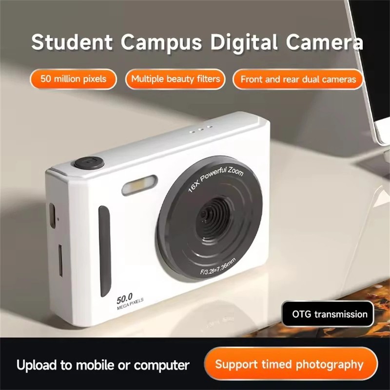4KDigital Camera 2.4 Inch Screen 50MP Vlogging Camera 8X Digital Zoom Retro Port gallery