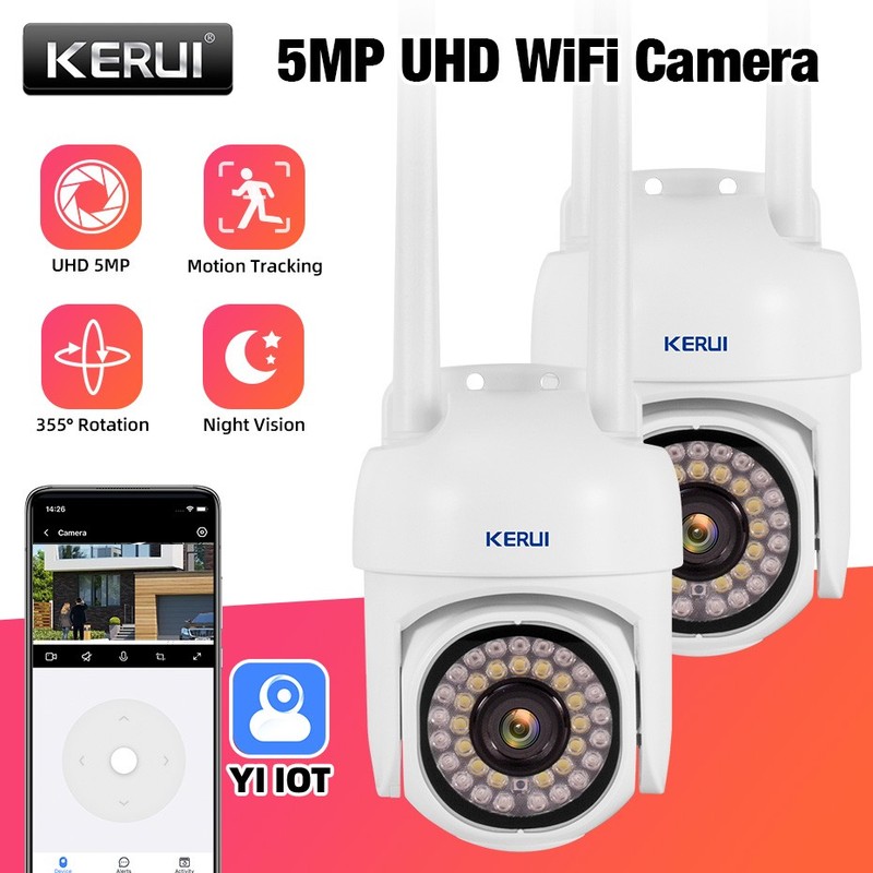 2x Wireless 5MP Ultra Clear Security Camera WiFi Remote Monitoring Night Vision