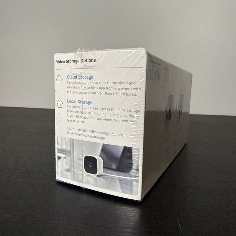 Blink - Mini Indoor Wi-Fi Security Camera (2-Pack) - White NEW SEALED gallery