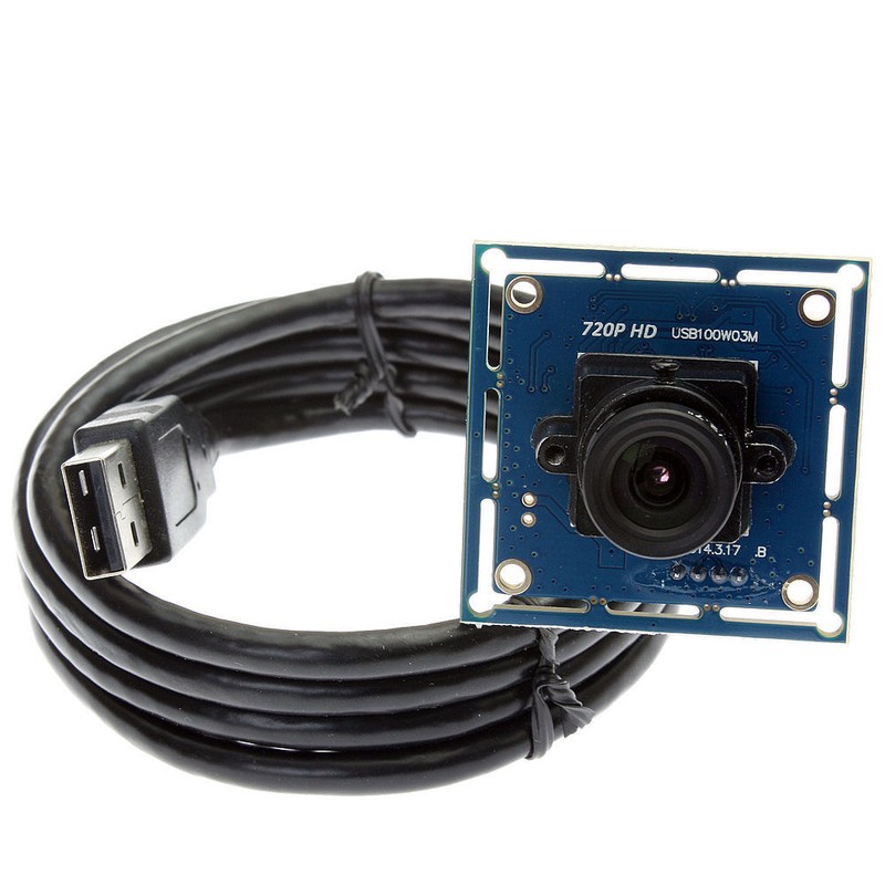 2.1mm Lens UVC Camera Module Board 1MP Webcam Video 720p For Windows Android