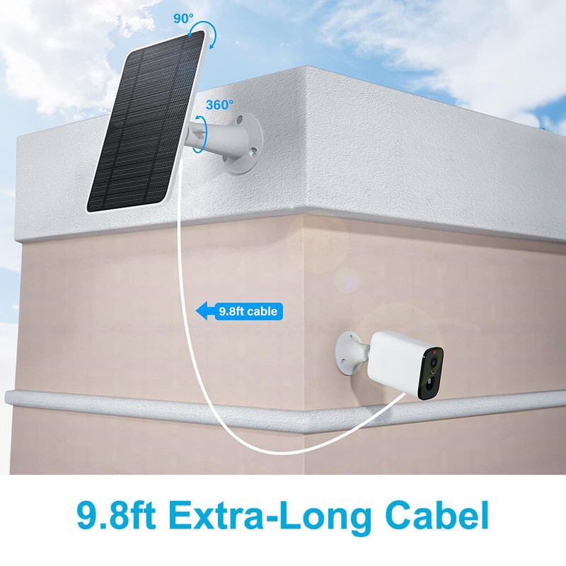 1-4Pcs Solar Panel Charger for Arlo Ultra/Ultra2/Pro 3/Pro 4 Security Camera gallery