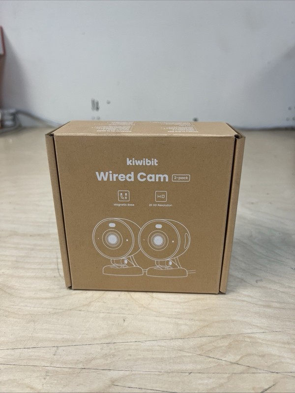 Kiwibit 2K Security Camera Indoor/Outdoor, Pet Camera, Baby Monitor – 2 Pack NEW