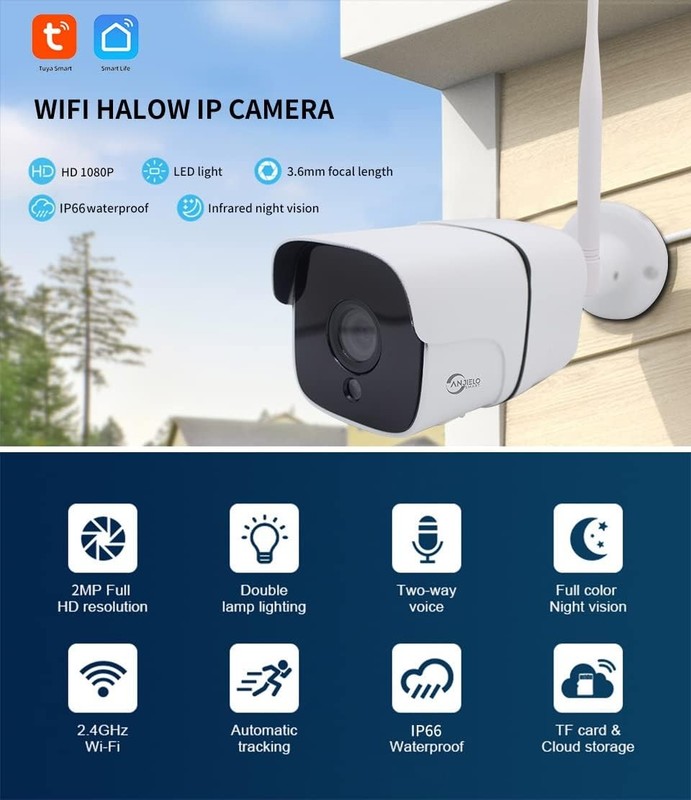 2.4G Wi-Fi Bridge HaLow 2MP Camera Supports 3000 feet Outdoor Transmission gallery