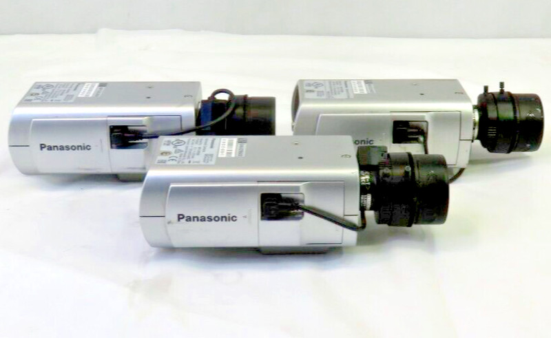 Panasonic WV-SP509 Indoor Network Security Camera, Lot of 3, FOR PARTS/ REPAIR gallery