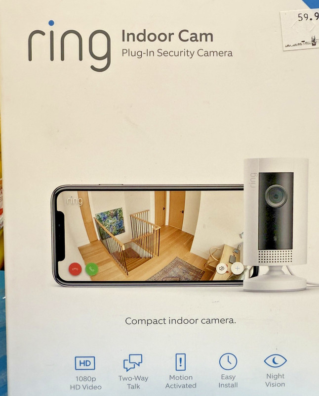 Ring Indoor Cam, Plug In Security Camera