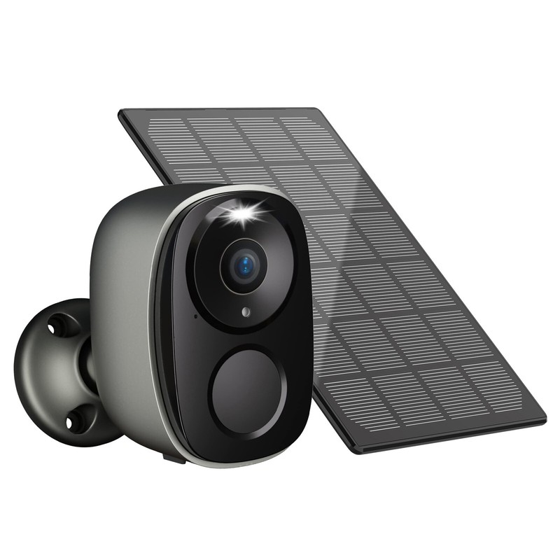 3MP Solar Home Security Camera Wireless Two-Way Audio 2K WiFi Night Vision+64GB gallery