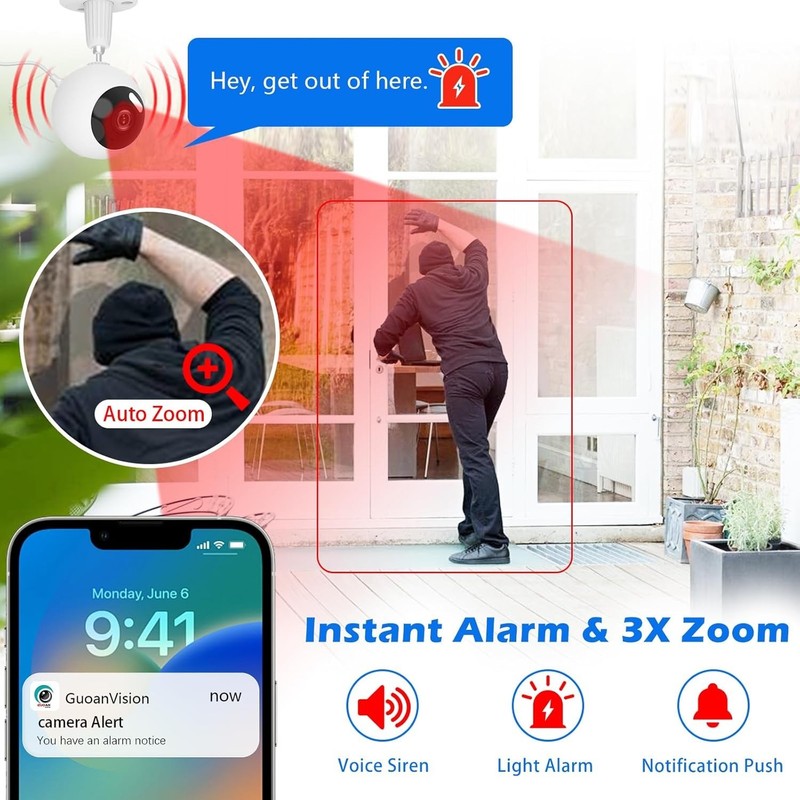 5G Security Camera with Waterproof & Color Night Vision for Home Safety gallery