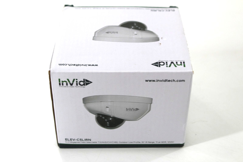InVid ELEV-C5LIR28N 5 Megapixel Low Profile, Fixed 2.8mm Outdoor Camera