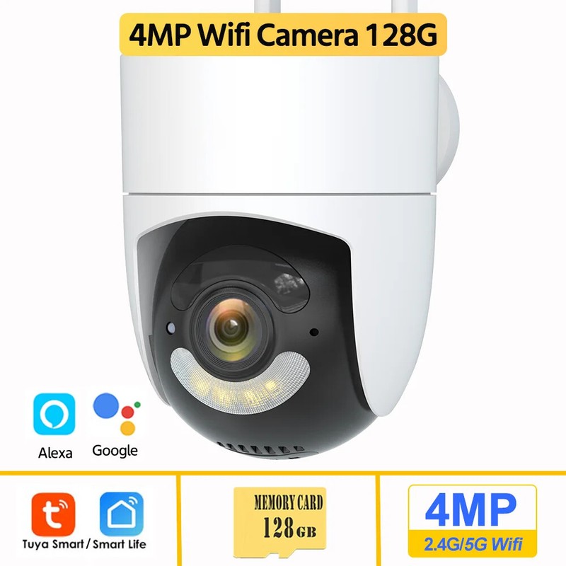 2K 4MP HD Camera 5G WiFi PTZ Security Automatic Tracking Surveillance CCTV NVR gallery