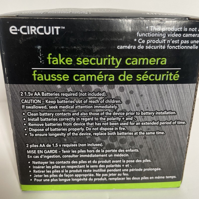 Fake Security Camera Realistic appearance No wiring necessary Easy Installation gallery