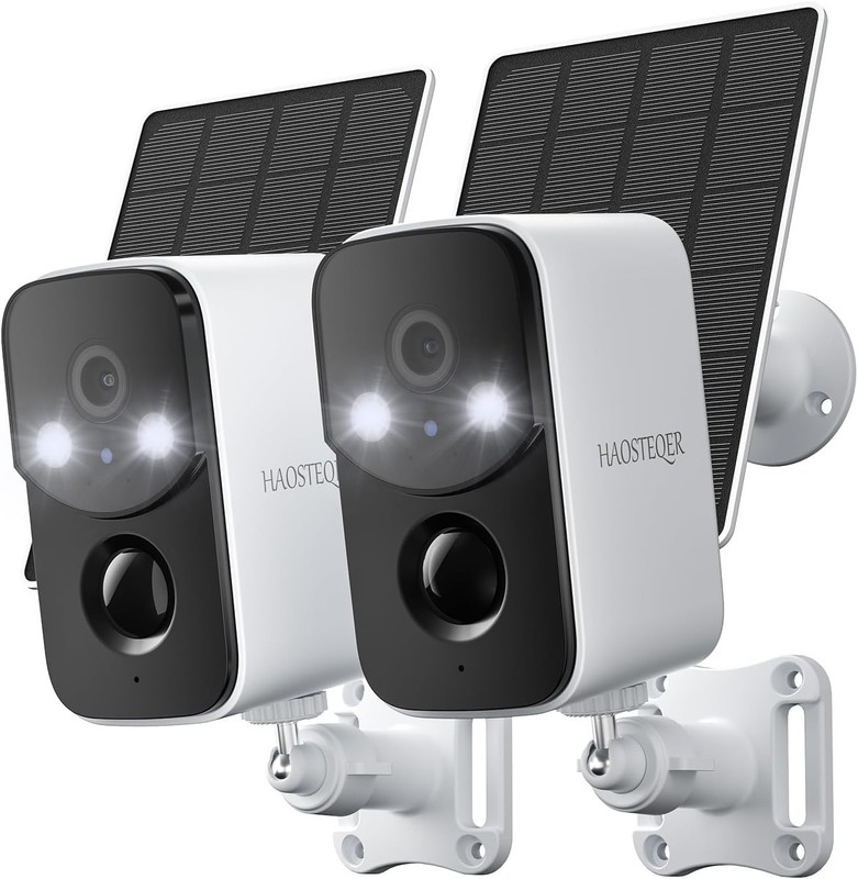 Waterproof Solar Outdoor Cameras - 2K HD Security with Free Cloud Storage gallery