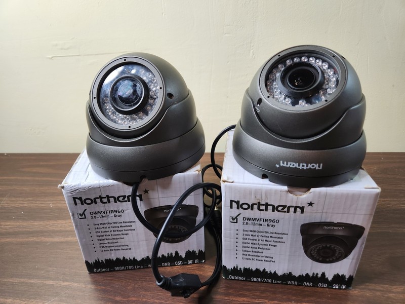 Lot of 2 Northern DWMVFIR960 Outdoor Camera USED