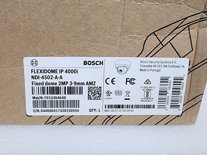 Bosch Security NDI-4502-A-A FIXED DOME 2MP 3-9MM AMZ gallery
