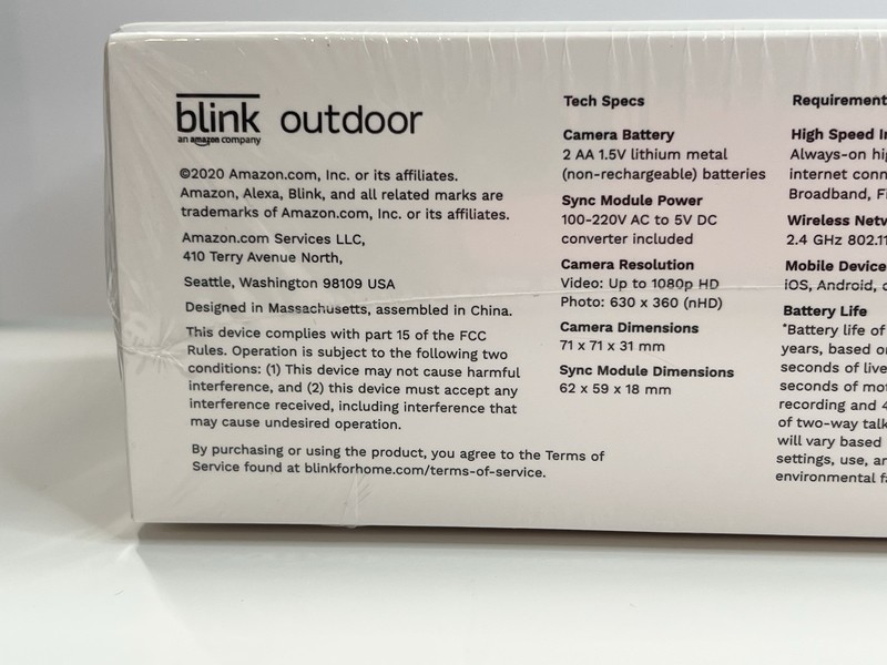 Blink Outdoor Security Camera - 3rd Gen - Battery Powered NIB -Weather Resistant gallery