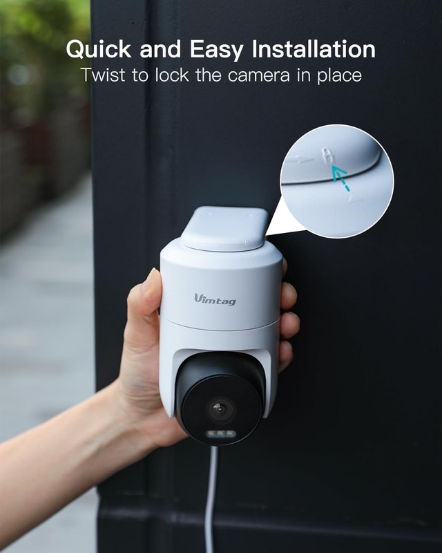 300° Pan Wireless Outdoor Security Camera, No Subscription Free 7-Day Cloud/S... gallery