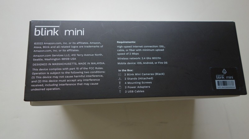 The Blink Mini 1Black High-Resolution, Compact security Camera UPC: 840268988838 gallery