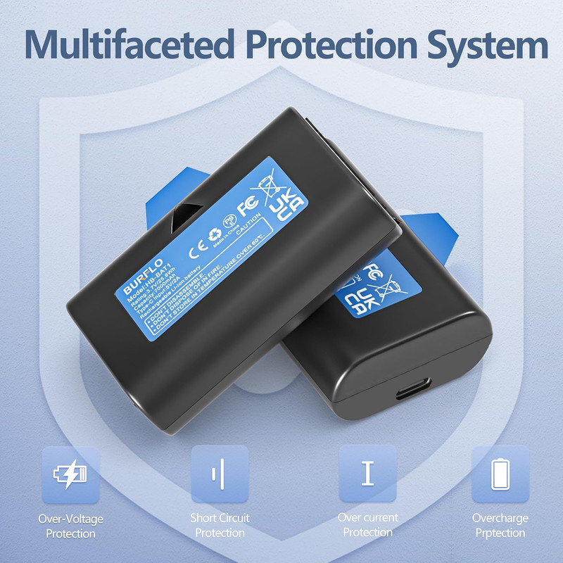 2-Pack Rechargeable Battery for Simplisafe Wireless Outdoor Security Cameras,Upg gallery