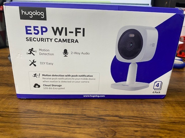 * 4 Pack * Hugolog E5P wi-fi security camera * 4 Pack *