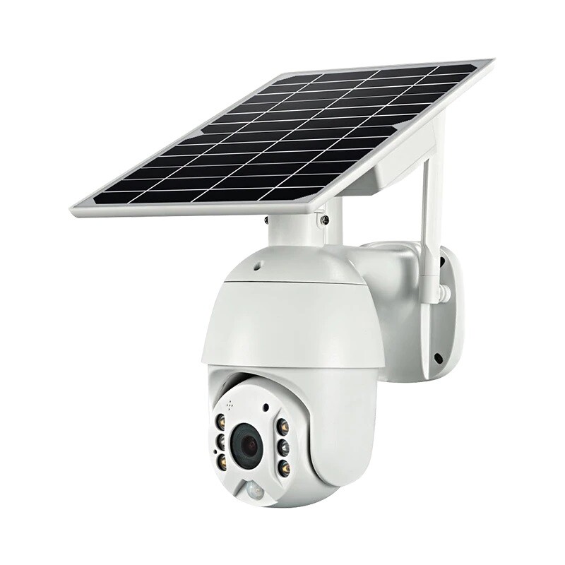 4G Solar Powered Cable Free 24/7 Security PTZ camera + 32 GB SD CARD gallery