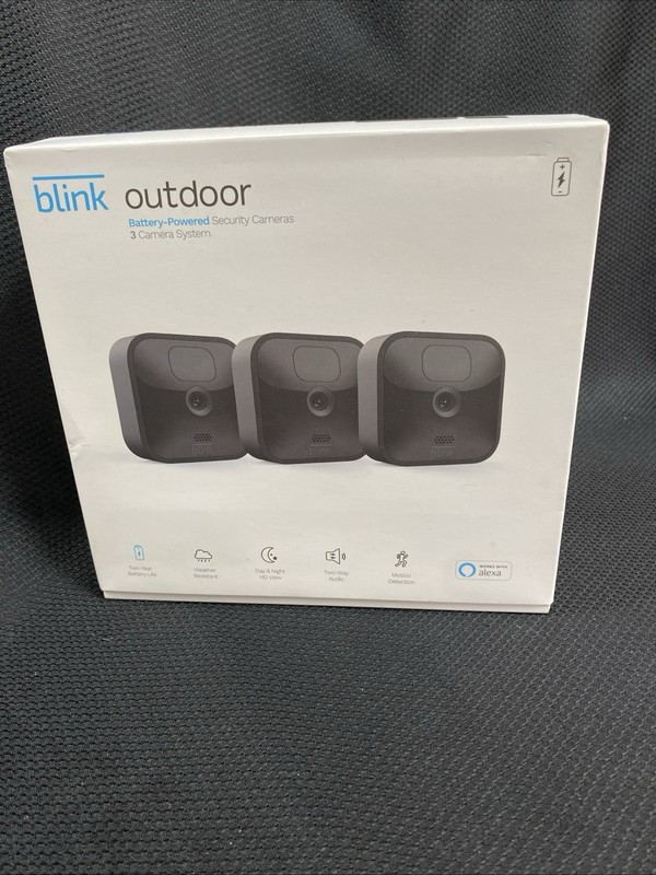 Blink Outdoor Wireless Security Camera 3rd Gen 3-Pack Battery-Powered New Sealed gallery