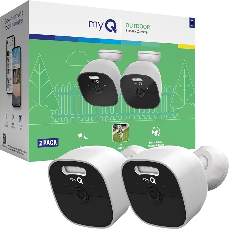 Wireless Security Camera Chamberlain myQ 2K Battery Outdoor