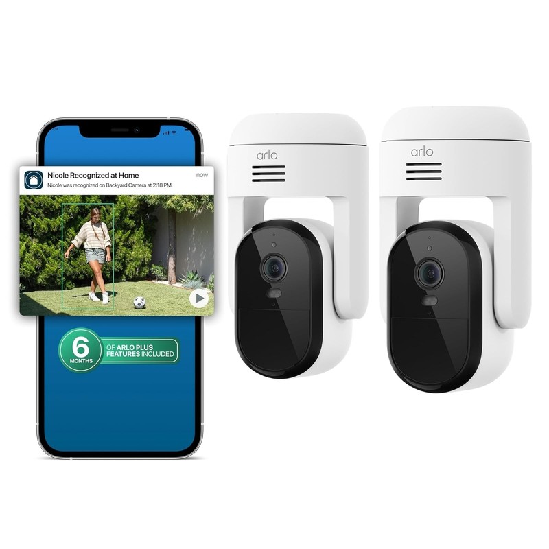 Arlo Essential Pan Tilt Security Camera 2K - Wired Outdoor Security gallery