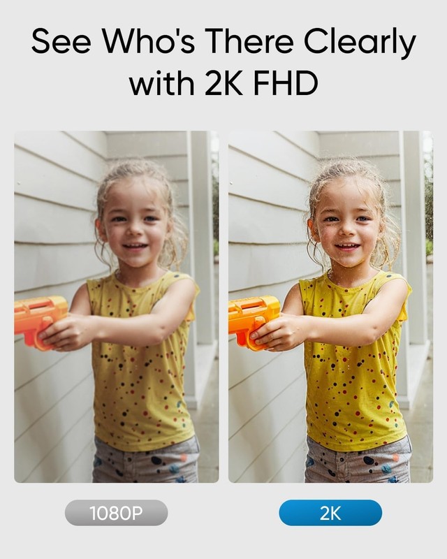 eufy Security Video Doorbell C31, 2K FHD, Battery or Wired, No Subscription |... gallery