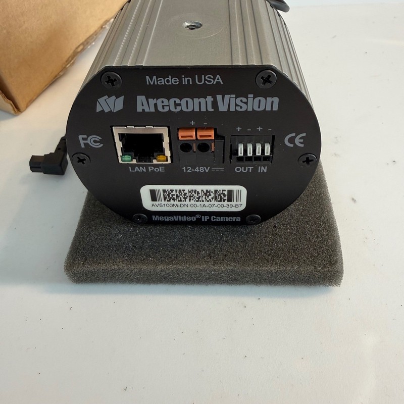 Arecont Vision AV5100M-DN MegaVideo IP Camera Tamron 5-50mm f/1.4 Lens PoE USA