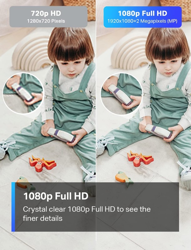 TP-Link Tapo 1080P Indoor Security Camera for Baby Monitor, Dog Camera w/Moti... gallery