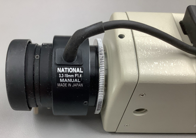 National Electronics NL8224 12/24V CCD Camera w/ 3.2-10mm F1.4 Lens (B135) gallery