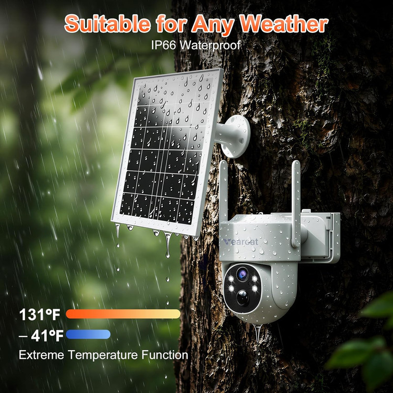 4G LTE Cellular Security Camera Upgraded, Lifetime Free Unlimited Data, Built-In gallery