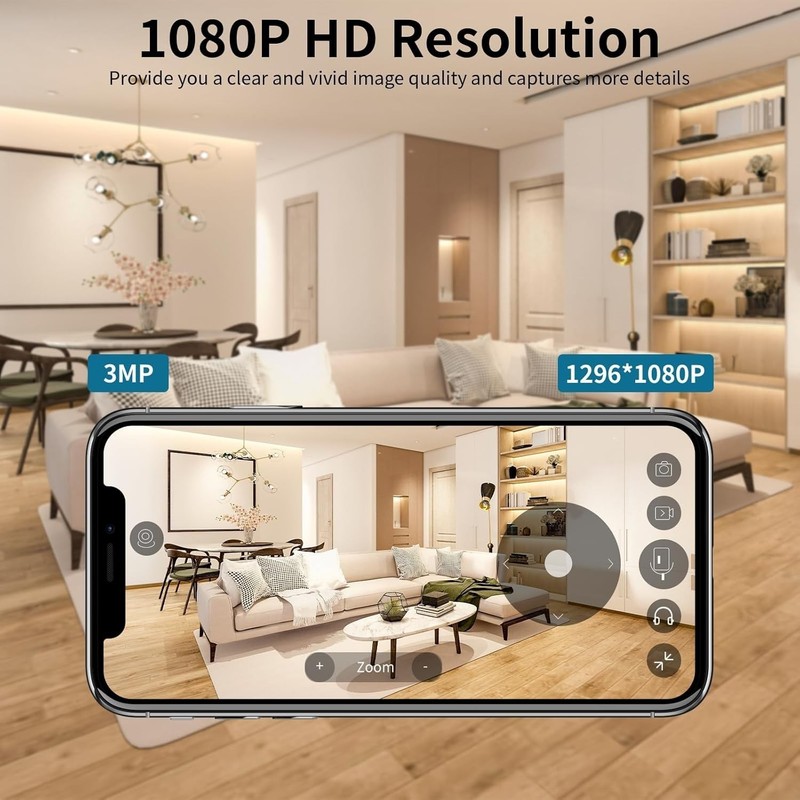 2K Security Camera Wireless Indoor Battery Powered Night Vision Motion Detect... gallery