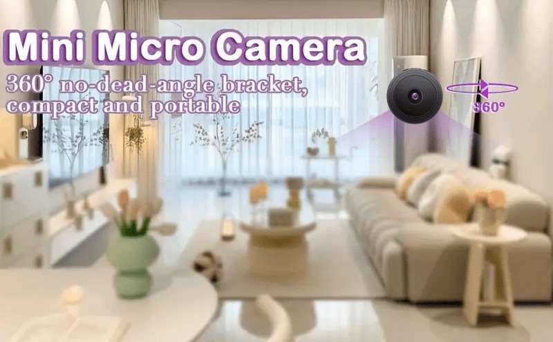 4pcs Practical WiFi Remote Camera with 170° Wide-Angle for Home, Office, Outdoor gallery
