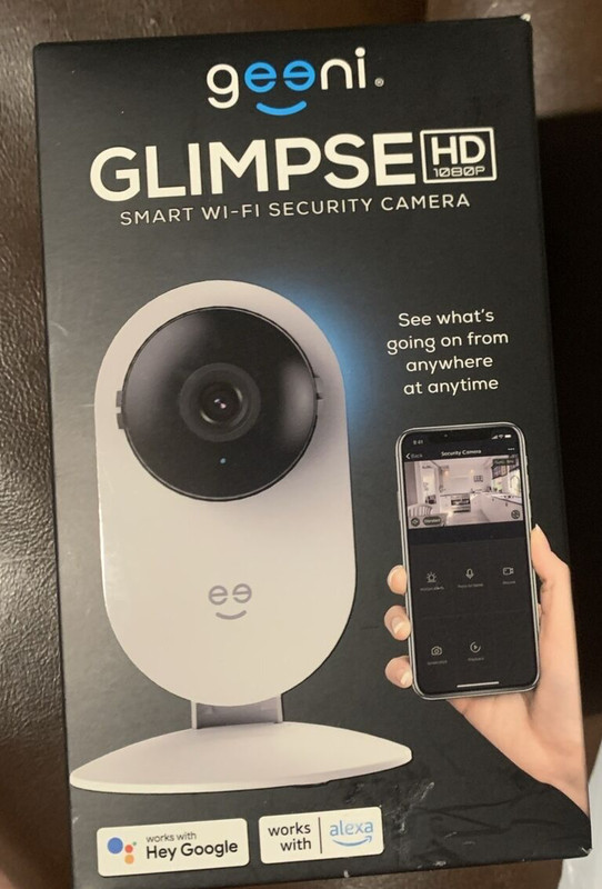 Geeni Glimpse 1080P Wifi HD Smart Camera – Indoor Home Security Camera – No Hub