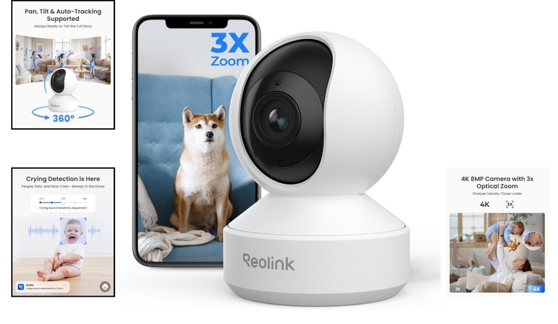Two-Way Audio Indoor Surveillance Camera with Night Vision & Automatic Tracking gallery
