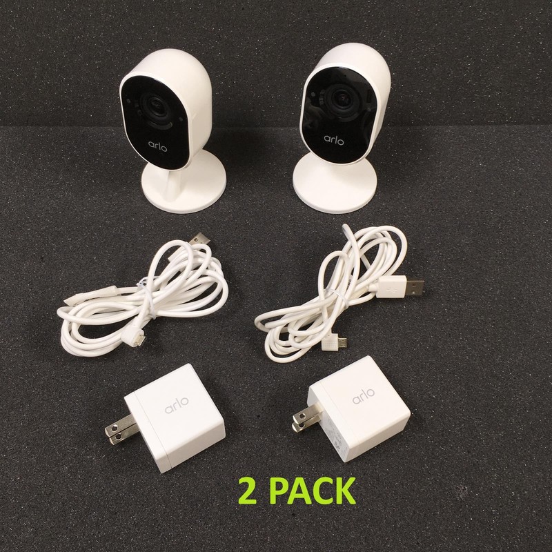 Arlo Essential VMC2040 Indoor Security Camera - White (2 PACK)