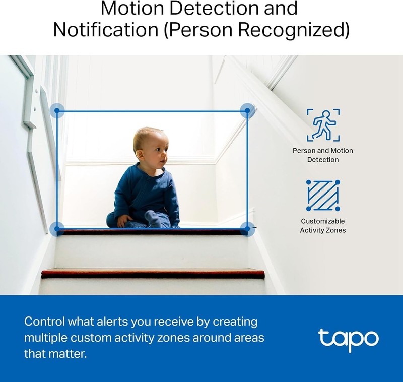 Tapo 1080P Indoor Wired Security Camera 4 Pack Night Vision Audio Alexa C100 gallery