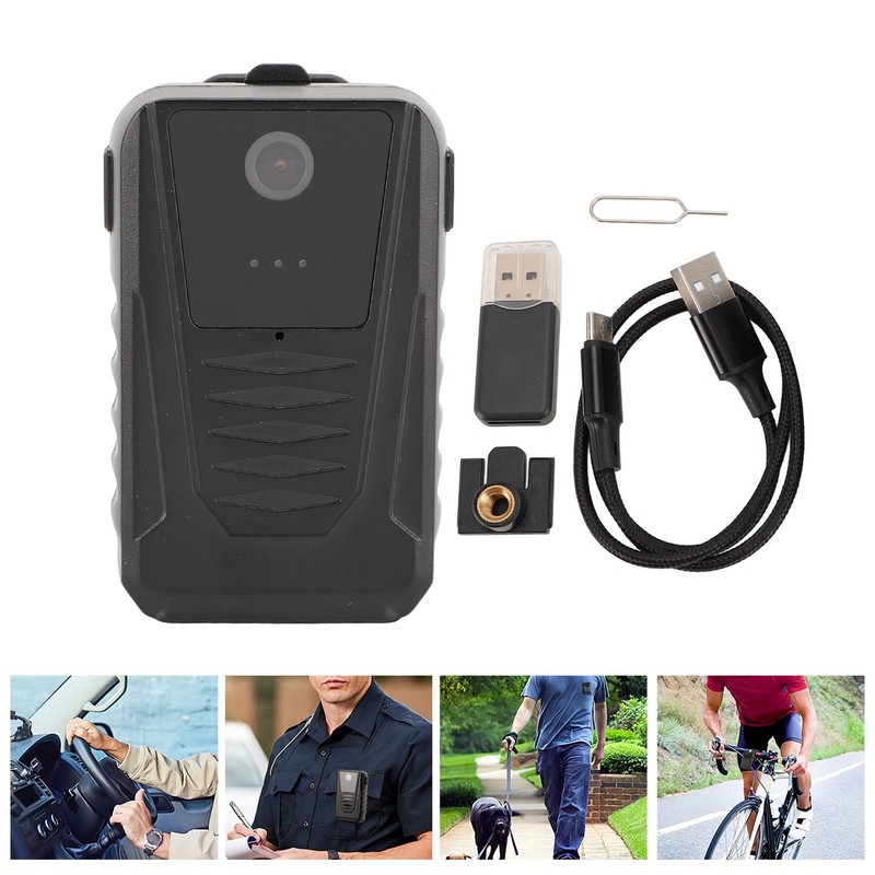Wearable Camera Portable 1080P HD 140° Wide Angle Lens 1000mAh Law Enforcem EXAK gallery