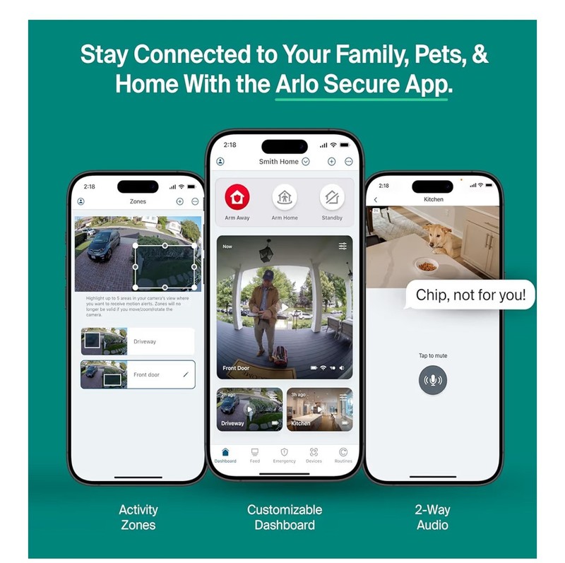 Arlo Essential 2K Security Camera (2025 version), continuous plug-in power. gallery