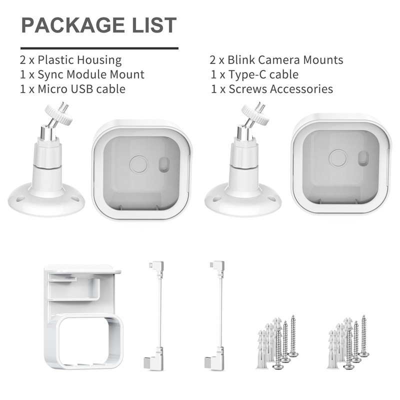 Blink Outdoor 4Th Gen Camera Mount, 2Pack Weatherproof Housing and 360 Degrees A gallery