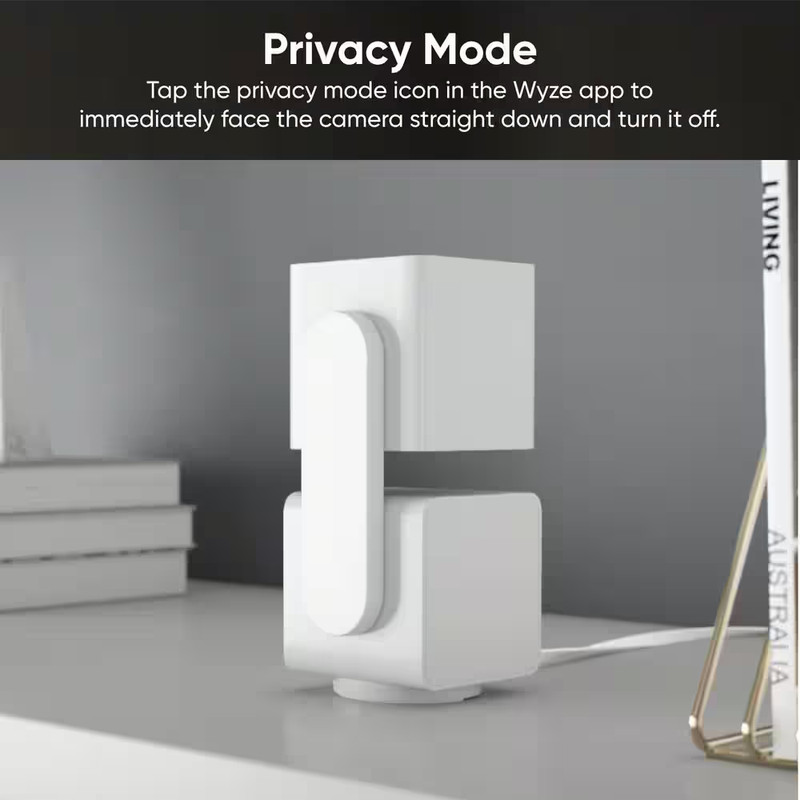 Pan V3 Wired Indoor/Outdoor 1080P HD Home Security Camera with Privacy Mode, Bla gallery