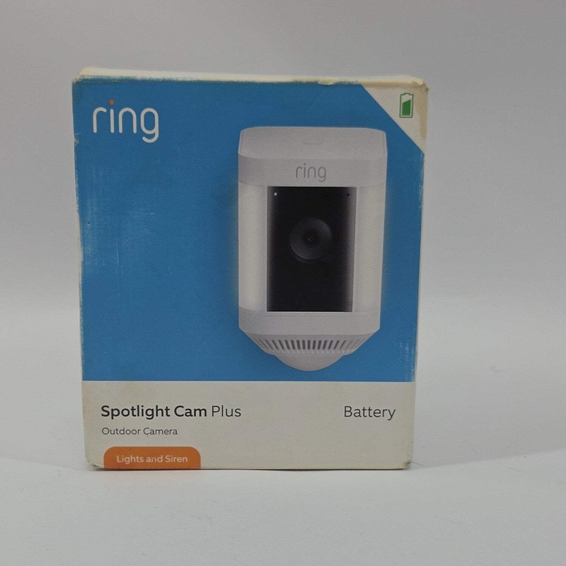 Ring Spotlight Cam Plus Floodlight Cam White B09JZ5BG26